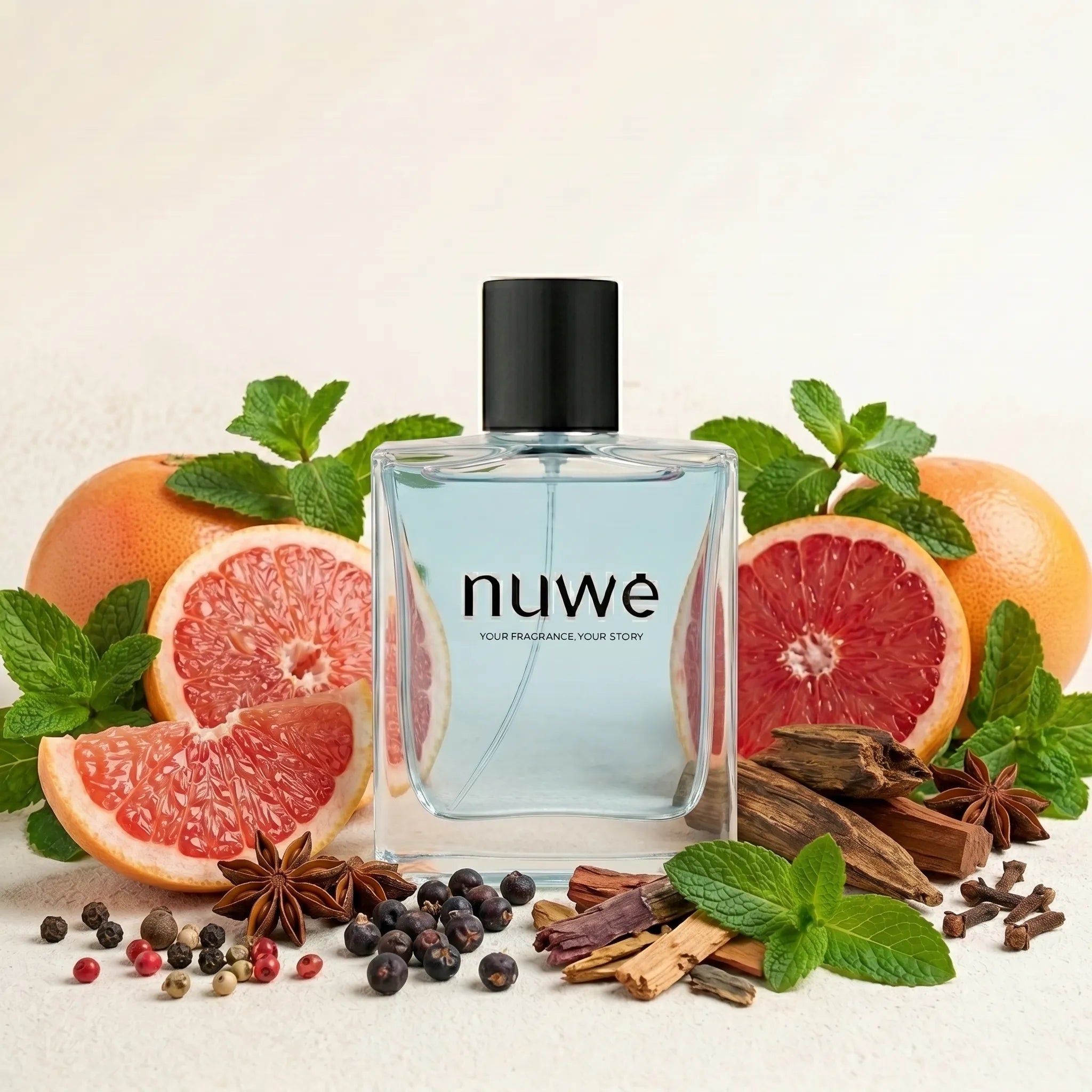 Blue Day men's fresh aquatic high concentration perfume bottle — Nuwe Perfumes handcrafted Kerala