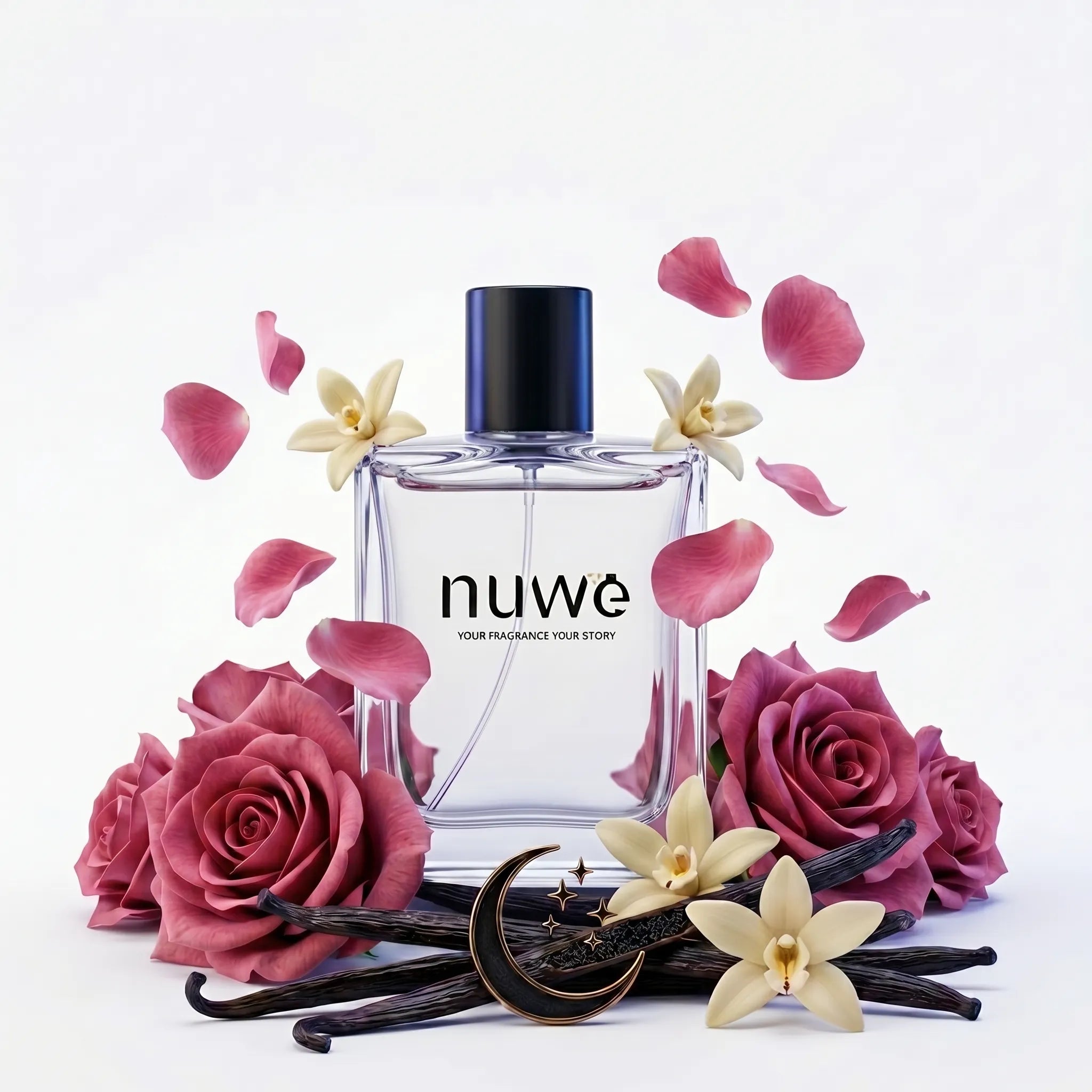 Night Rose women's floral oriental high concentration perfume bottle — Nuwe Perfumes handcrafted Kerala