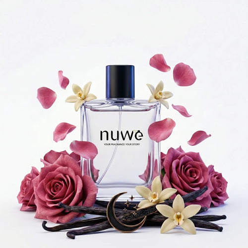 Night Rose women's floral oriental high concentration perfume bottle — Nuwe Perfumes handcrafted Kerala