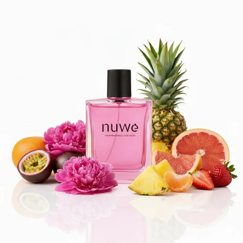 Pinkshell women's fresh floral high concentration perfume bottle — Nuwe Perfumes handcrafted Kerala