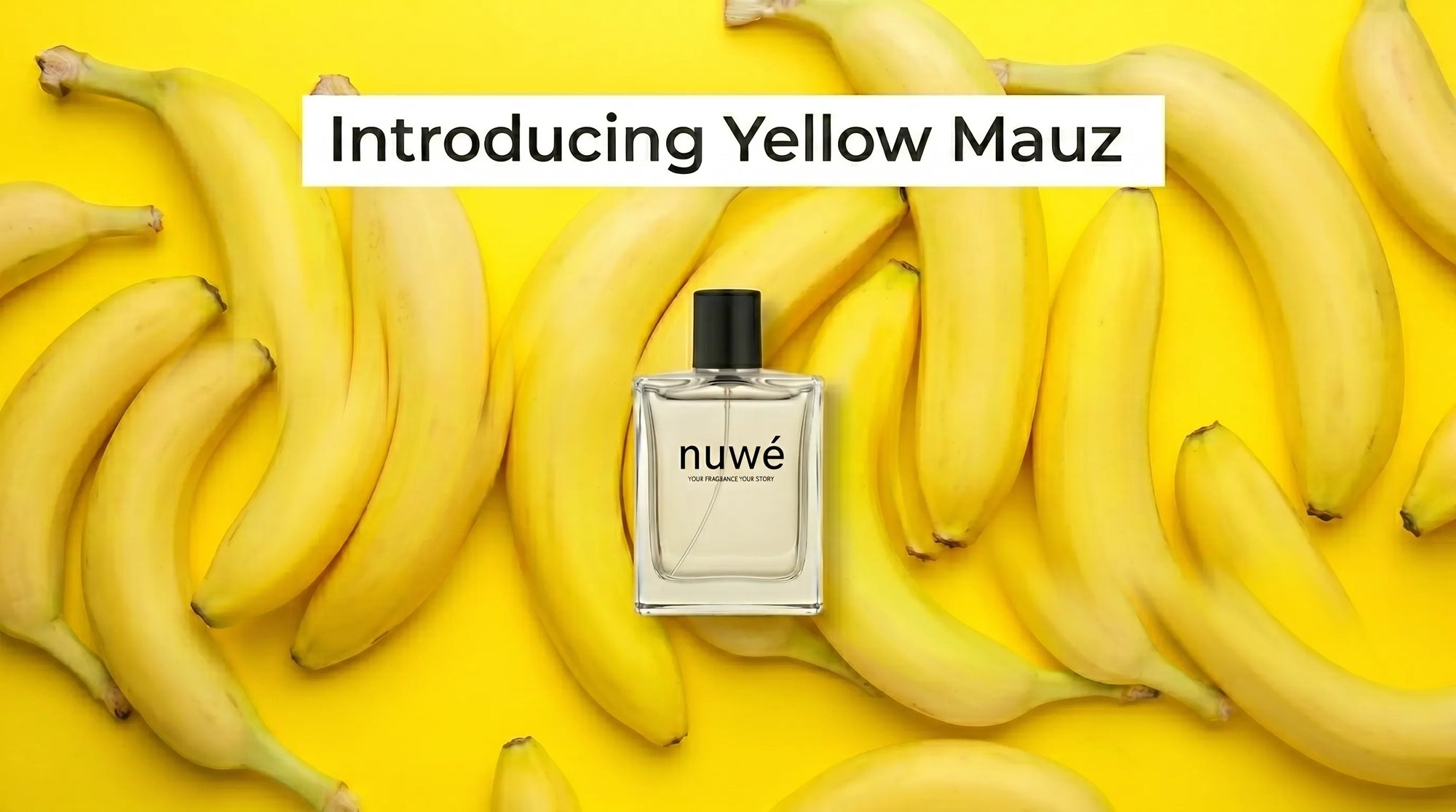Yellow Mauz unisex floral fruity high concentration perfume bottle — Nuwe Perfumes handcrafted Kerala

