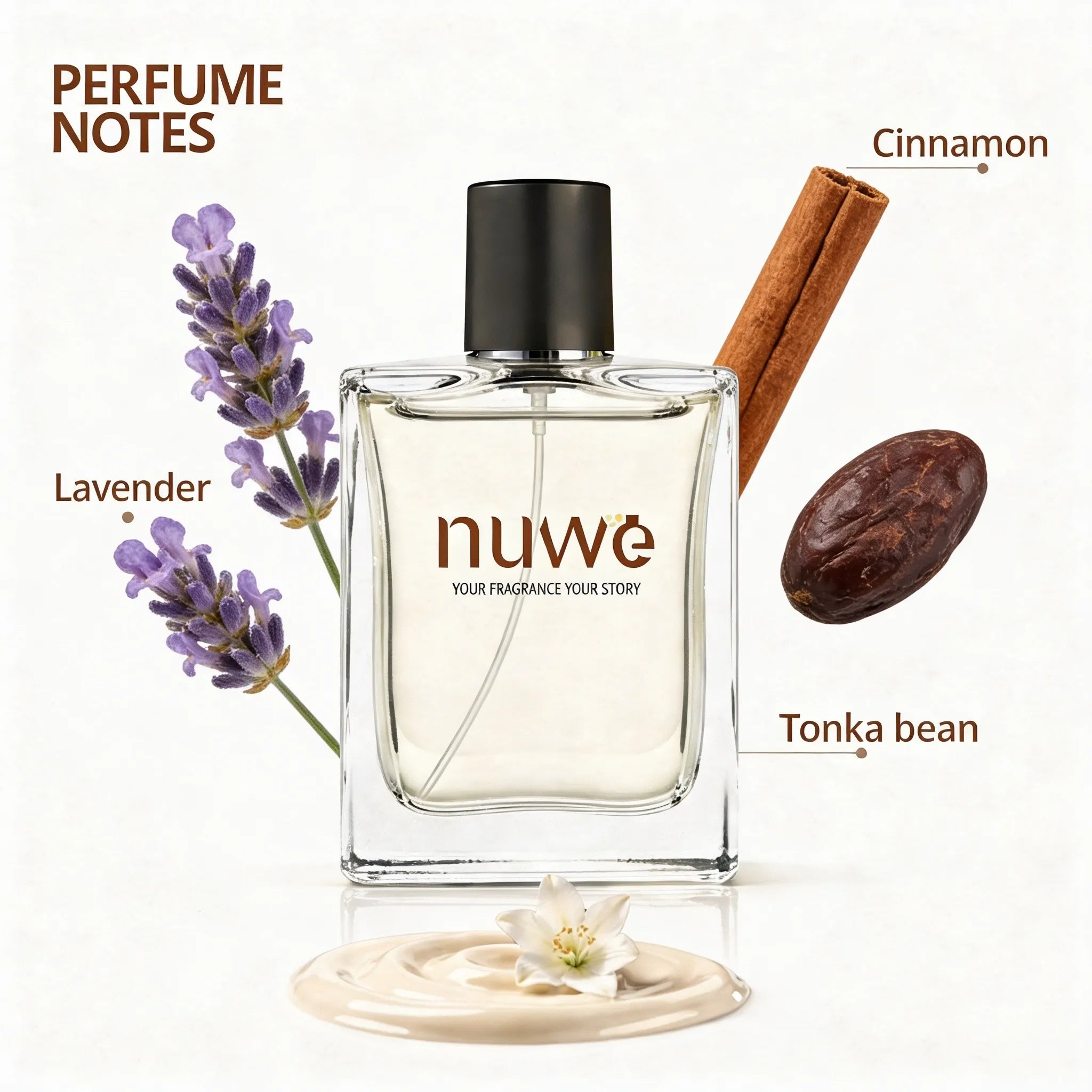 Zansibar fragrance notes — spice, cardamom, cedarwood, vetiver base — imported perfume oils Nuwe Perfumes