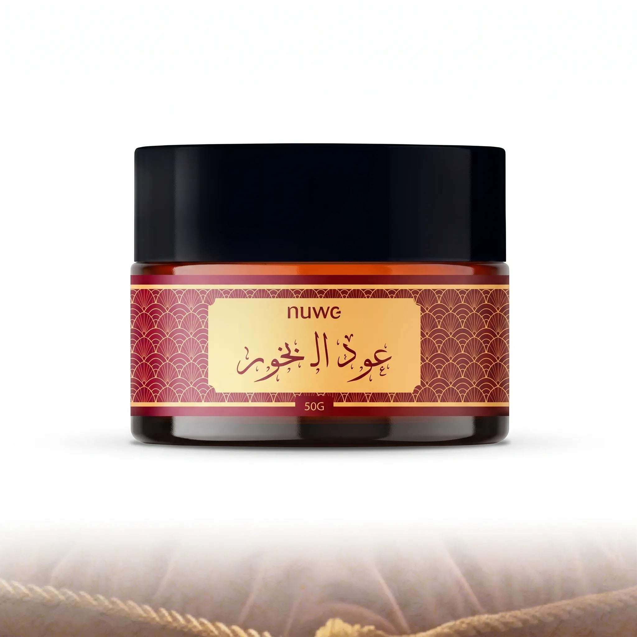 Turkish Al Kanz 40g handcrafted bakhoor with agarwood and amber resin—long-lasting oud incense from Nuwe Perfumes